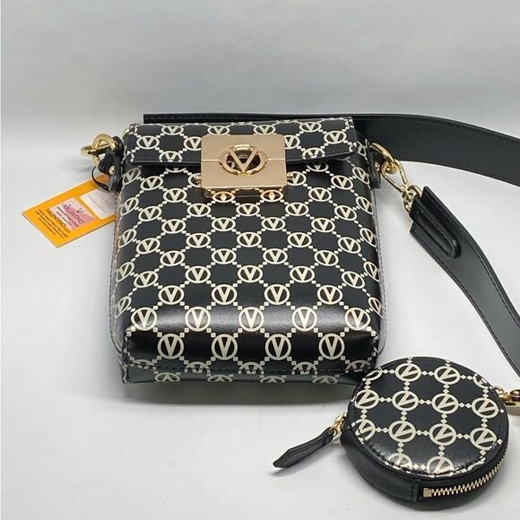 Valentino Mario Monogram Leather Crossbody Bag - Picture 3 of 9